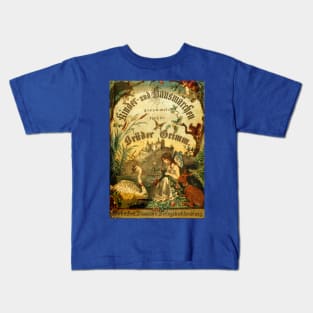 Brothers Grimm Antique German Book Cover Kids T-Shirt